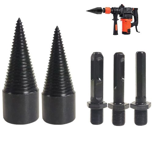 32mm round handle square handle hexagonal handle Drill bit firewood splitting drill bit removable firewood high quality firewood drill bit hexagonal handle firewood drill bit