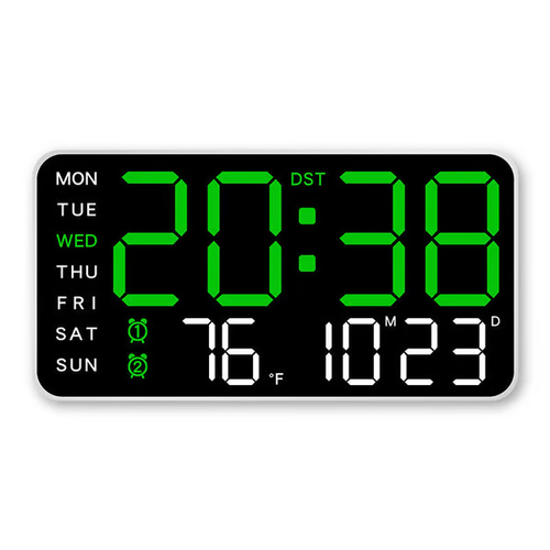 ⏰Multifunctional decorative LED digital wall clock