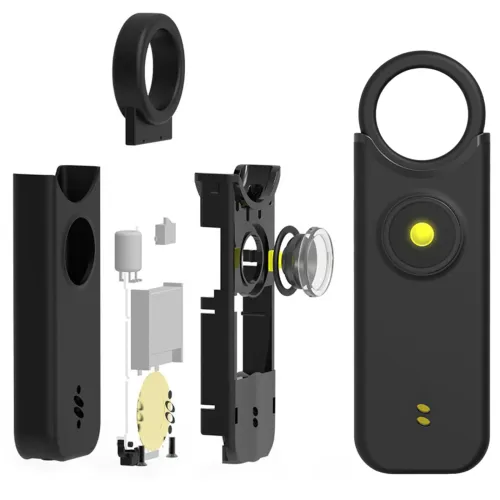 135 Decibels Vibration Induction Alarm Anti Wolf Alarm Charging Dual Mode Security Protection Flash Personal Report Alarm Device