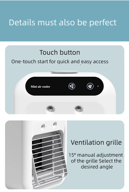 Portable USB Desk Cooler Fan With Humidifier