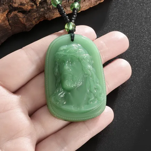 Personalized Cross Pendant Necklace Vintage Fashion Carved Bead Rope Chain Charm Jewelry For Men Women Daily Religious Gifts