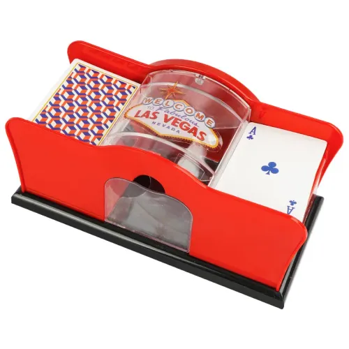 Manual Card Shuffler 2 Deck with Hand Crank