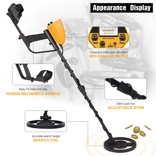 Professional Metal Detector Under Ground MD-5090 Outdoor IP68 Waterproof Treasures Gold Detectos Finders for Adults and Children