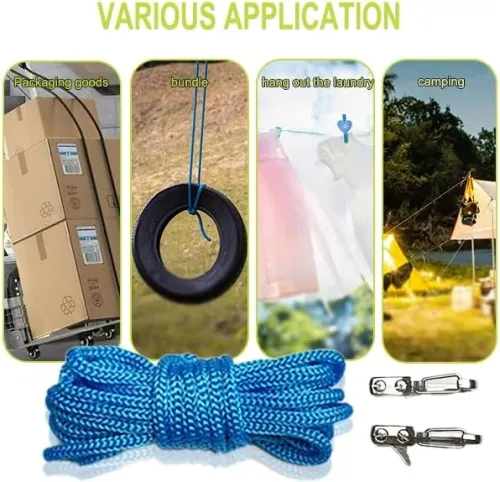 Rope Tightening Tool Tensioner Heavy-Duty Retractable Tie Down Rope