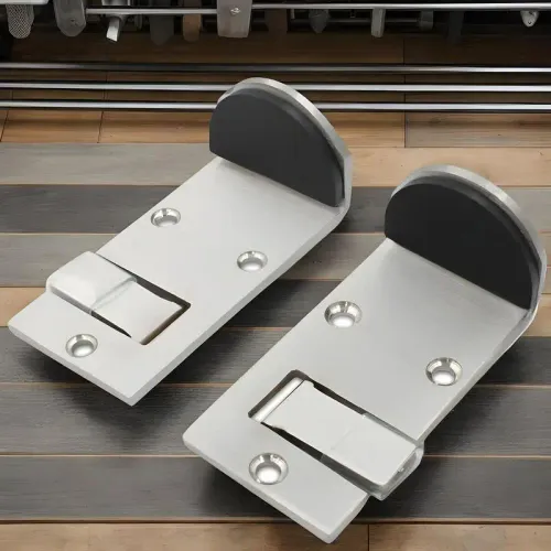 Floor Door Stopper Silent Exterior Door Stop Anti-Collision Foldable Doorstop With Rubber Bumper Wall Protector Bottom For