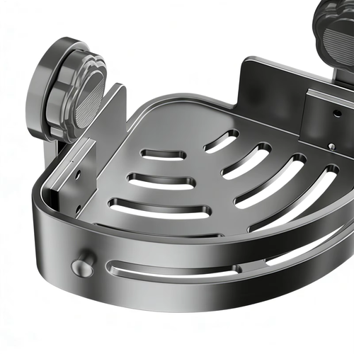 Drill-free Suction Cup Bathroom Shelf (Corner Model)