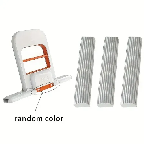 4pcs 1 Mop 3 Sponges No-Wash Desktop Cleaner Quick Cleaning Foldable Space Saving Handheld System Home Office Bathroom Kitchen