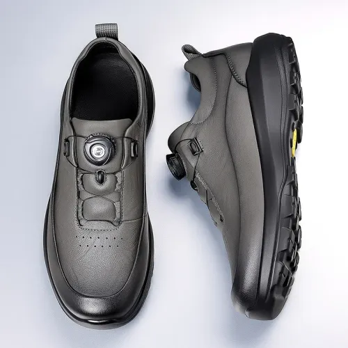 All-Match Sport Shoes: Premium Button Business Casual + Outdoor Non-Slip Trainers. Perfect for work and trekking