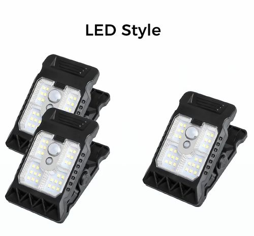 3pcs Outdoor Solar Clip Light with Motion Sensor