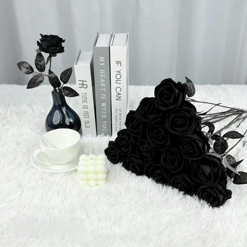 15pcs Realistic Artificial Rose Bouquet for Weddings, Birthdays, and More for Floral Arrangements and Home Decor