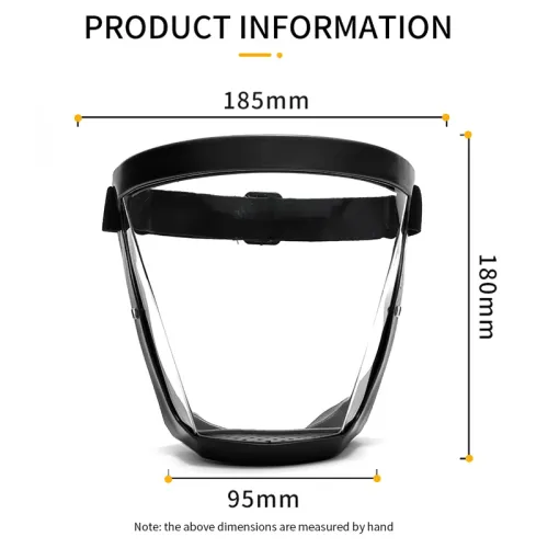 Work protective mask, transparent face mask