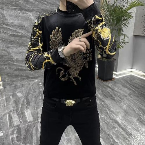 Trendy long-sleeve crew-neck pullover base layer