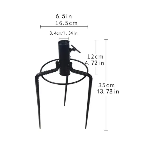 Umbrella Sand Anchor Insert No Dig Parasol Base Mount for Garden Lawn Beach Umbrella Stake Metal Beach Umbrella Base