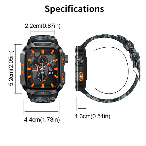 2026 New Military-Grade Men's Smartwatch
