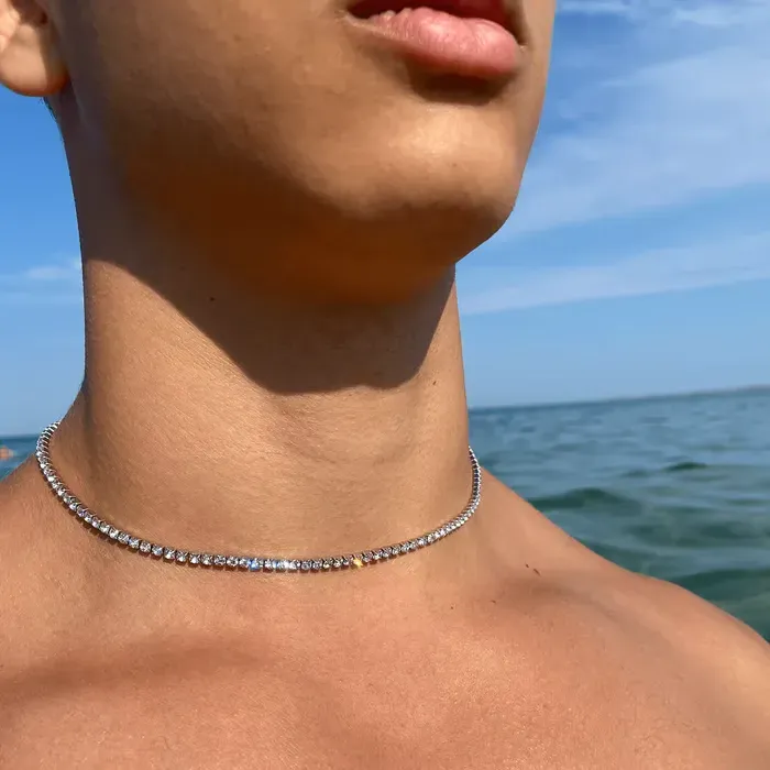 Tennis Necklace + Free Bracelet