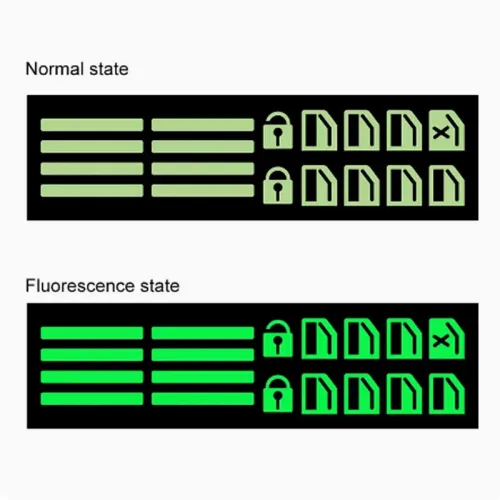 5pcs Car Luminous Car Window Button Sticker Night Glowing Lifting Switch Safety Decoration Stickers Door Window Lifter Switch Decals