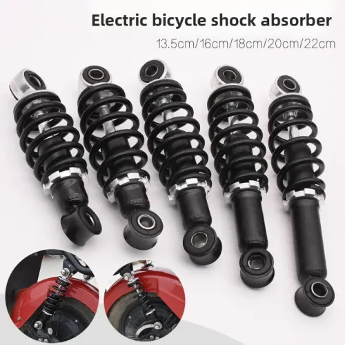A pairElectric bicycle rear shock absorber, modified with thickened spring shock absorber, simple buffering shock absorber