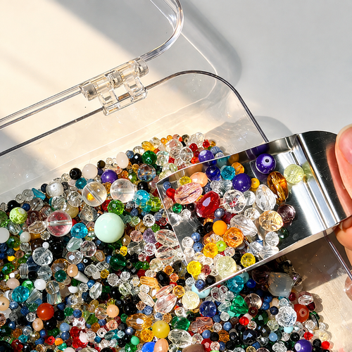 Dopamine style  handmade beaded door curtain DIY kit (includes 500g of beads and 8 meters of fishing line)