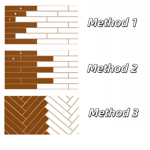 10pcs 40x15cm PVC floor stickers, textured PVC floor stickers, detachable and easy to install floor stickers