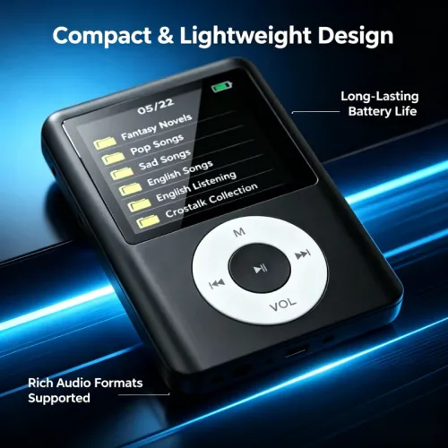 Play Audio and Video Without Wi-Fi — New Portable Bluetooth MP3 MP4 Player with Speaker