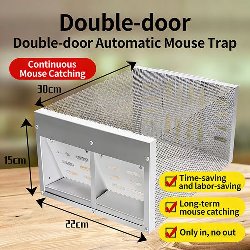 Automatic Rat Cage Trap, Reusable Continuous Mouse Trap