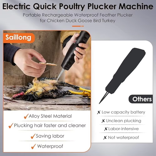 Electric Quick Chicken Plucker Hair Extractor Handheld Chicken Duck Short Hair Plucker Tools