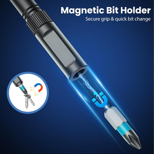 24in1 Multifunction Ratchet Screwdriver Set Multi Magnetic Bits Mini Repair Tool Kit Household Tool For PC & Desk Etc.
