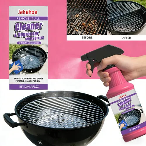 Barbecue Grill And Pan Cleaner Powerful Cleaning Solution For Removing Stubborn Grease And Burnt-On Residue From Grills And Pans