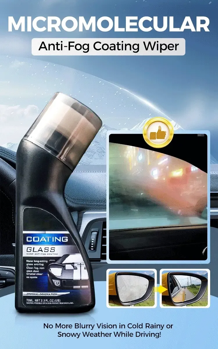 🔥 Hot Sale Alert!❄️ - Micromolecular Anti-Fog Coating Wiper 2piece