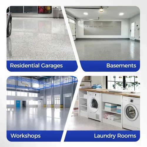 High-Gloss Marble Finish Epoxy Floor Coating 1kg per barrel