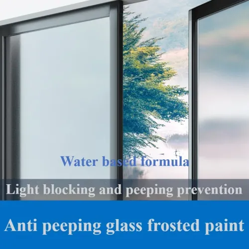Matte Glass Paint Opaque Glass Paint Bathroom Glass Window Sandblasting Special Water-based Coating Transparent Becomes Frosted