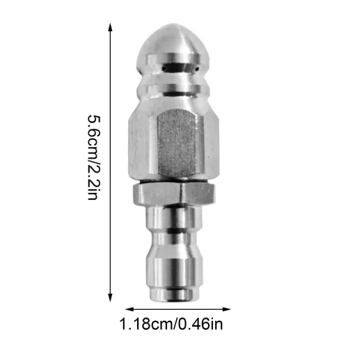 Water Jet High Pressure Sprayer Nozzle Clean Sewer 1 4 Stainless Steel Pressure Washer Quick Plug Drain Hose Nozzle Tool Water
