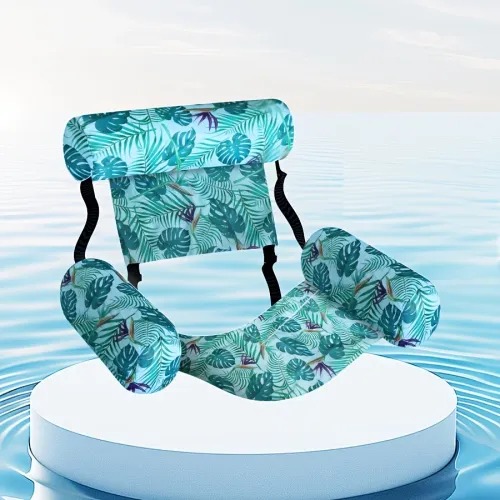1 PC Inflatable Floating Lounger for Adult,Portable Pool Float Chair,Foldable Recliner for Swimming Pool,Lake,Beach Summer Relaxation