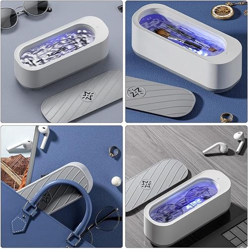 Ultrasonic vibration multi-purpose UV cleaning machine for glasses, contact lenses, jewelry and makeup brushes, etc.