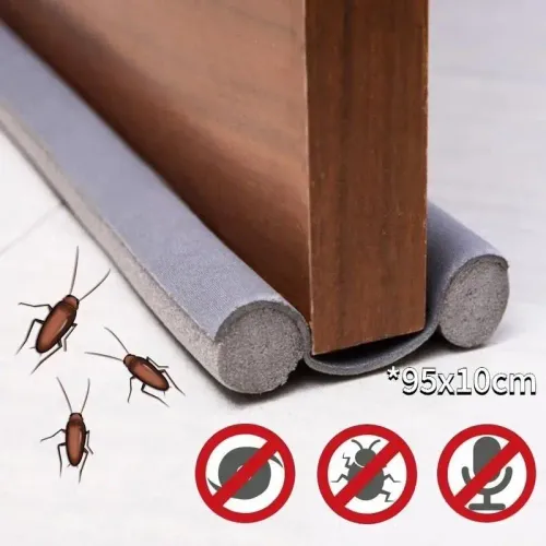 2PCS Flexible Under Door Draft Stopper Door Bottom Seal Strip Weather Strip Thicker Anti-Cold Gap Blocker Sealing Weather Strip