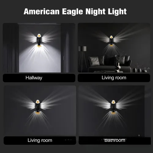 USB rechargeable, remote control magnetic wall mounted light, suitable for bedrooms and corridors
