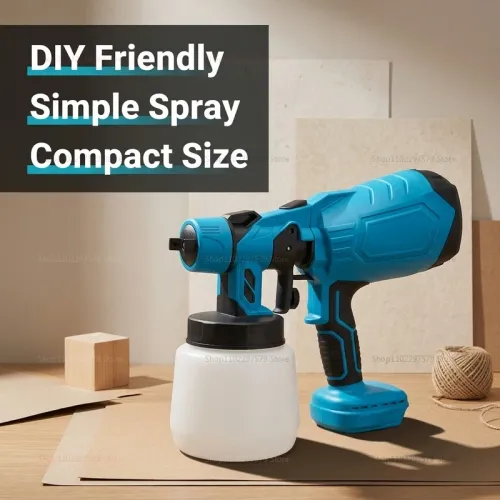 high voltage electric spray gun lithium battery powered special furniture paint high atomization