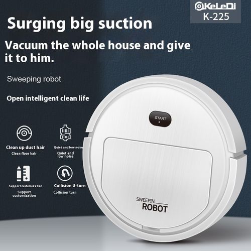 3-in-1 Sweeping, Vacuuming, and Mopping Rechargeable Robotic Vacuum Cleaner