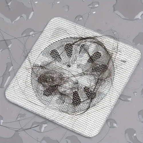 10Pcs Floor Drain Sticker, Insect-proof Self-adhesive Bathroom Hair Filter Net, Sewer Filter, Kitchen Anti-blocking Mesh Net