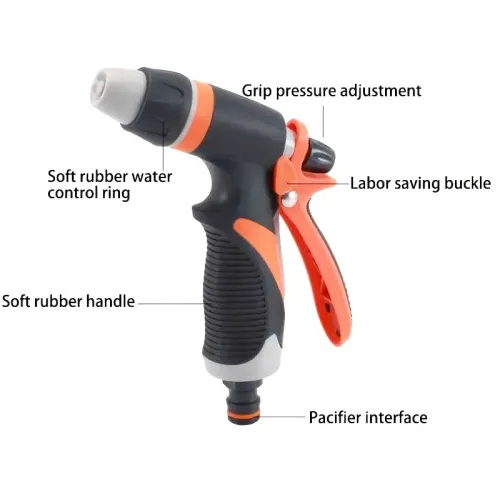 High Pressure Garden Hose Nozzle, Adjustable Spray Water Gun, Used For Car Washing, Garden Watering, And Garden Cleaning