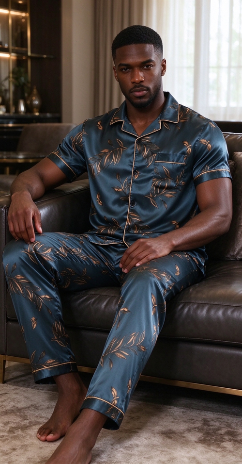 New Short sleeved Pants Men's Set