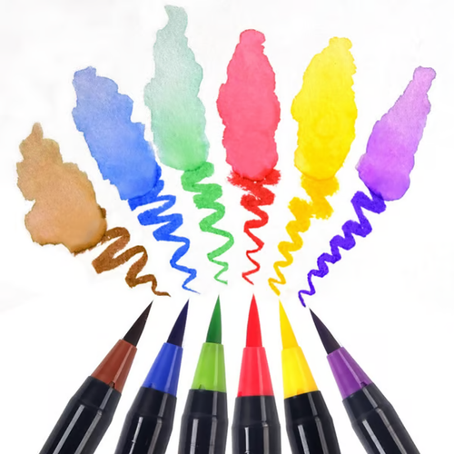 🔥20 PCS Watercolor Real Brush Pen Sets
