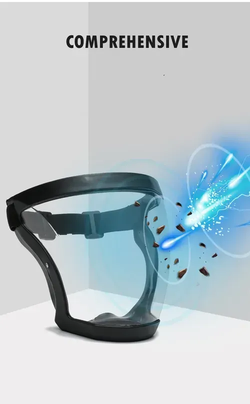 HD transparent anti-fog mask full face protection anti-dust and anti-splash integrated protective mask