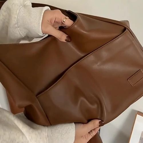 Large capacity bag ladies 2025 new style fashionable simple shoulder bag