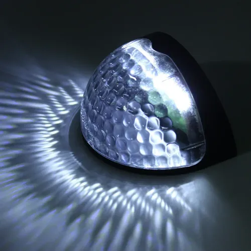 2 pcs LED Solar Fence Lights Outdoor Waterproof Wall Lights Corrugated Lights for Fence