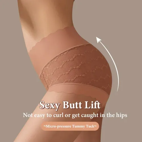 Women's Panties Silky Smooth Fit Micro-pressure Silk Warming Light Oxygen Thin Translucent