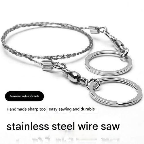 Hand pulled saw, portable wire saw, outdoor rope saw, wilderness survival equipment