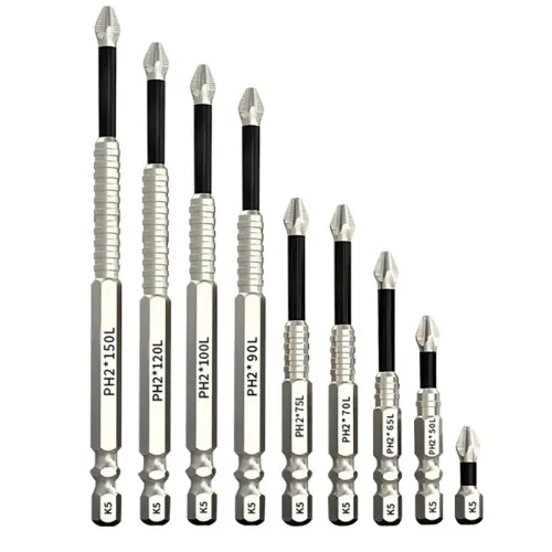 9PCS High Magnetic Screwdriver Drill Bit Set Strong Magnetic Durability Screwdriver Drill Bit Set Universal Anti-Slip Magnetic