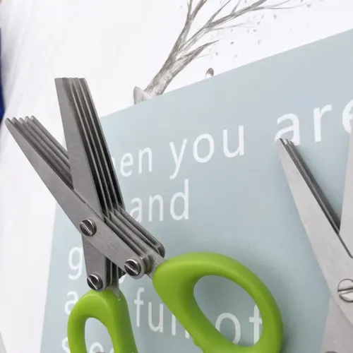 5-Blade Shredding Scissors, Multi-Layer Stainless Steel Shears for Paper, Herbs, Office