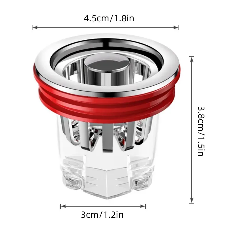 6PCS Floor Drain Core Universal Anti-insect Anti-odor Inner Core Toilet Sewer Floor Anti-blocking Drainage Core Durable